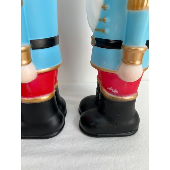 Tabletop Blow Mold Nutcracker Themed Holiday Decor Plastic Figures - Picture 5 of 7